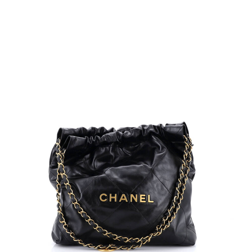 Chanel Small 22 Chain Hobo Quilted Calfskin